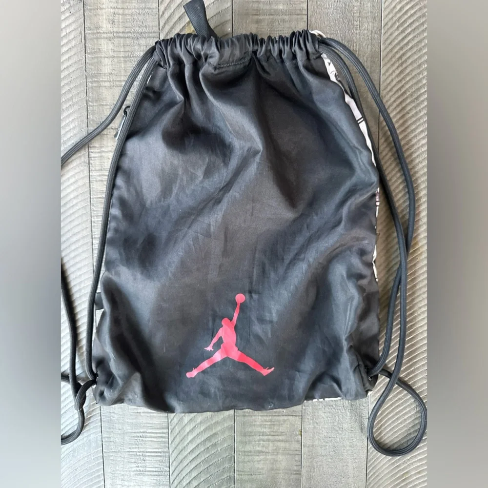 Jordan Jumpman Classics Daypack Black & White Graphic Drawstring Bag
